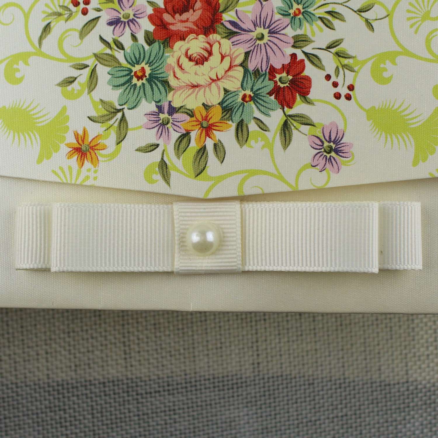 Rectangle Invitation Card with Envelope Floral Greeting Card Customized 